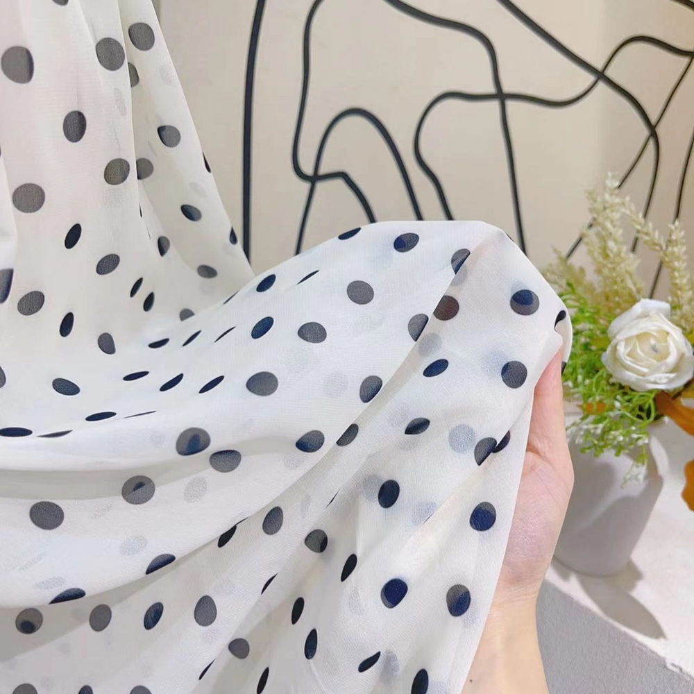 Last one❗️French Polka Dot Maxi Dress Summer - Picture 5 of 6